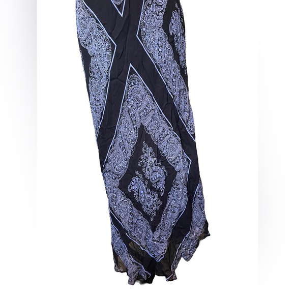 Paradise NY Vintage Y2K Hippie Eclectic Boho Witchy Paisley Floral Maxi Dress - Picture 4 of 8